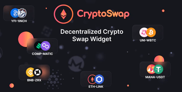 Crypto Swap - Cryptocurrency Exchange Script and Widget on Ethereum Blockchain